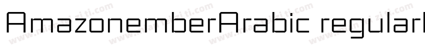 AmazonemberArabic regularly字体转换